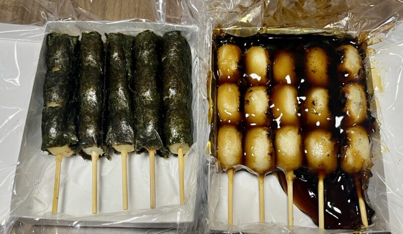 のり団子とみたらし団子