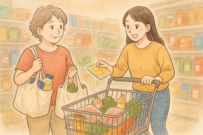 親子で買い物は楽しい
