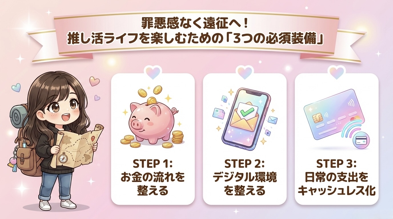 罪悪感なく遠征へ!推し活ライフを楽しむための3つの必須装備