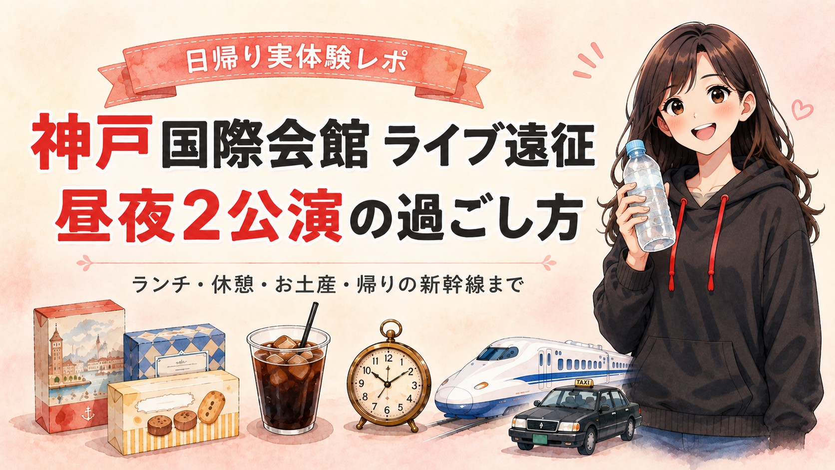 神戸国際会館ライブ遠征 昼夜2公演の過ごし方【日帰り実体験】