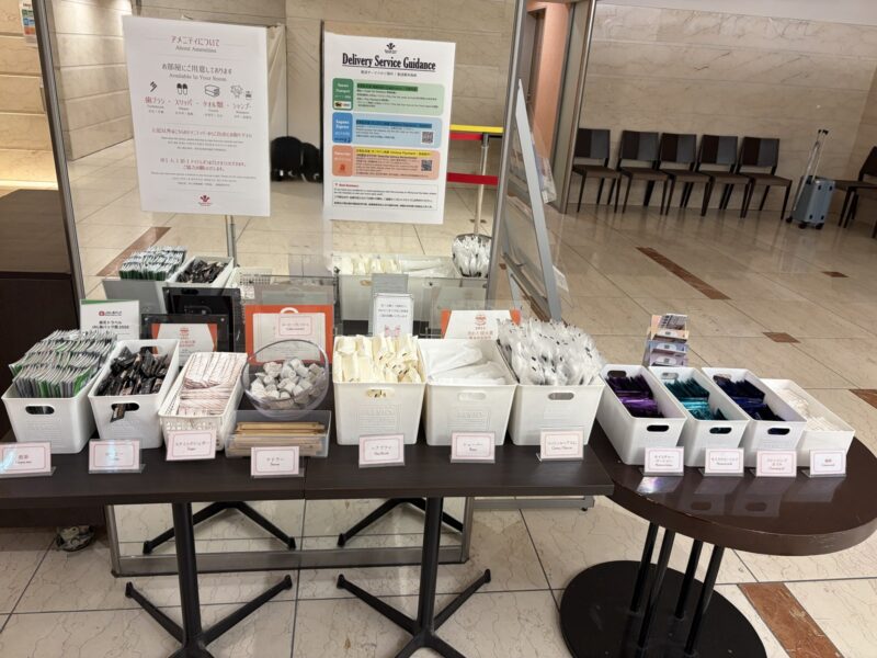 ハートンホテル東品川のアメニティバー